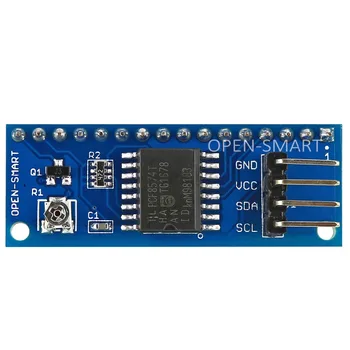 Модуль Платы Адаптера I2C LCD 1602/2004 с Встроенным Потенциометром Регулировки Контрастности и 8-битным Расширителем ввода-вывода PCF8574 для Arduino