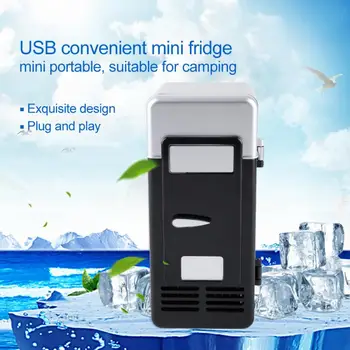 Портативный мини-USB-холодильник для домашнего офиса, Обогреватель, охладитель напитков, Морозильная камера для напитков