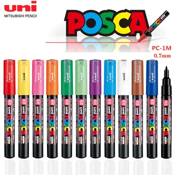 1 Ручка-Маркер UNI Ball POSCA PC-1M POP Poster Pen /Реклама Граффити 0,7 мм Художественные Канцелярские Принадлежности Многоцветные Дополнительные Художественные Принадлежности