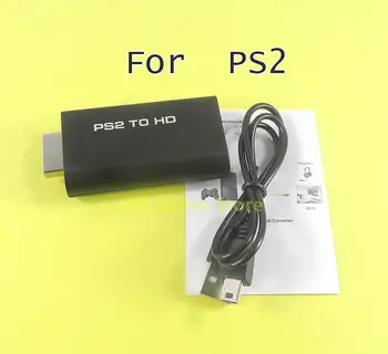 1 компл. совместимого с HDMI для PS2 адаптера для преобразования аудио и видео 480i/480p/576i с аудиовыходом 3,5 мм для PS2