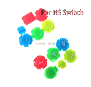1 комплект красочных клавиш ABXY Directions, пластиковые кнопки, джойстик для переключателя контроллера NS NX для контроллера Joy-con слева направо