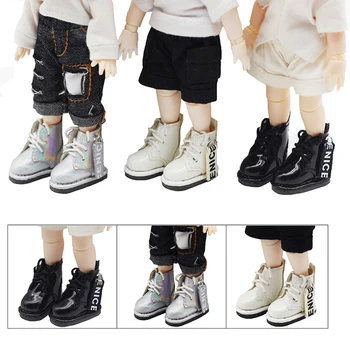 1 пара 1/12 кукольных модных ботинок Bjd Ob11, обувь для куклы, мини-обувь из искусственной кожи, аксессуары для кукол, кукольная обувь ручной работы, детские игрушки