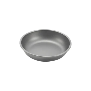 1 шт. Походная кухонная посуда Походная обеденная тарелка из термостойкого и коррозионностойкого чистого титана, 117 мм