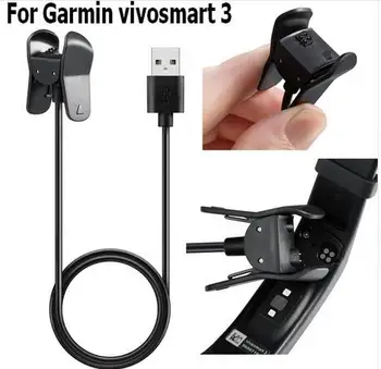 10 шт. для зарядного устройства Vivosmart 3 Pawaca USB Charge, кабель для зарядки, зажим для передачи данных, зарядная док-станция для фитнес-часов Garmin Vivosmart3