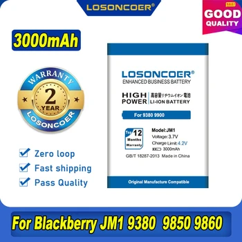 100% Оригинальный LOSONCOER новый 3000 мАч J-M1 JM1 Аккумулятор Для BlackBerry Bold 9790 Curve 9380 9930 Torch 9860 9850 Bold Touch 9900