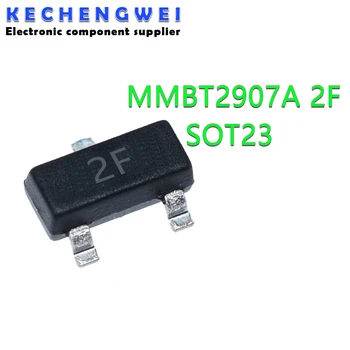 100 Шт./лот Транзистор MMBT2907ALT1G MMBT2907A MMBT2907 2N2907 2F SOT-23 0.8A/60V SMD транзистор