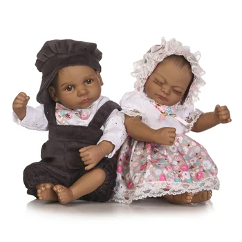 12-дюймовые Куклы-Младенцы из Реальной Жизни, Мягкое Виниловое Тело, Силиконовые Реалистичные Куклы-Младенцы-Реборны, Афроамериканцы для Детей в возрасте 3 + для Коллекции