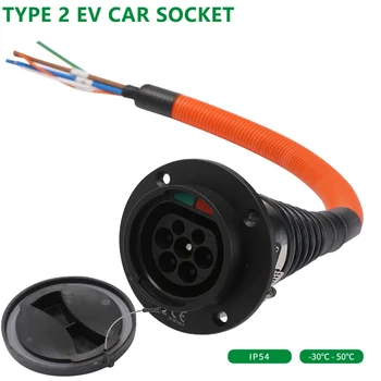 16A 32A Одно- или трехфазное зарядное устройство для электромобилей Тип розетки 2 Iec 62196 EVSE для розетки электромобиля