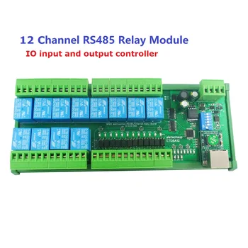 2 IN1 12Ch Ethernet/RS485 Релейный Модуль Modbus RTU TCP/IP UART Сетевой контроллер Коммутационная Плата для PLC PTZ Камера Мотор СВЕТОДИОДНЫЙ