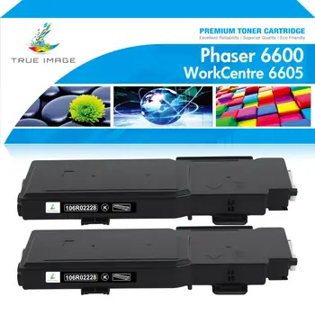 2 упаковки тонер-картриджа 106R02228 Black HY для Xerox Phaser 6600 WorkCentre 6605