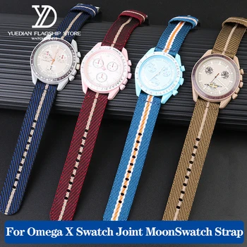 20 мм Быстроразъемный нейлоновый ремешок для Omega X Swatch Joint MoonSwatch Planetary Series, ремешок для спортивных часов на открытом воздухе, браслет для мужчин и женщин
