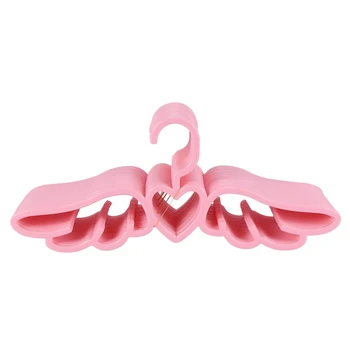 20 шт. Новый дизайн, пластиковая вешалка для одежды Fly Angel, милая розовая вешалка для нижнего белья с шарфом в виде любящего сердца