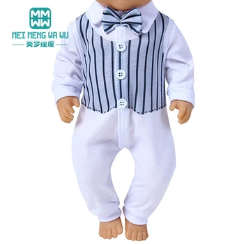 2021 Одежда для куклы подходит для новорожденной куклы 43-45 см и американской куклы, цельная одежда для ползания, куртка, подарок для девочки