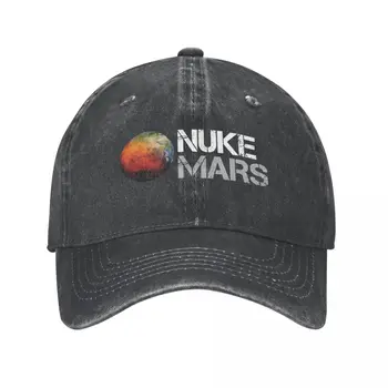 2022 Новая Хип-Хоп Промытая Ядерная Бомба Марс Космос Марс Луна Бейсболка С Конским Хвостом Мужчины Женщины Лето Осень Регулируемая Шляпа Кепка Шляпы
