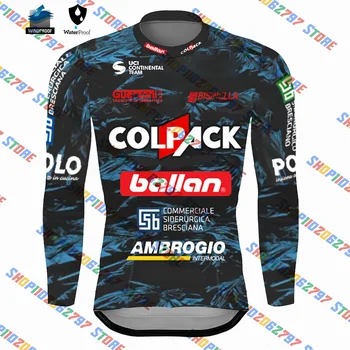 2023 Team Colpack Джерси Pro Team Мужская дышащая одежда Длинные рубашки для шоссейных велосипедов Велосипедные топы MTB Maillot Ropa Ciclismo