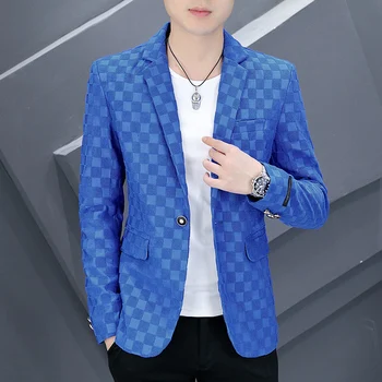 2023 Бутик нового мужского модного универсального повседневного костюма корейской версии slim young suit, трендовый красивый блейзер высокого класса