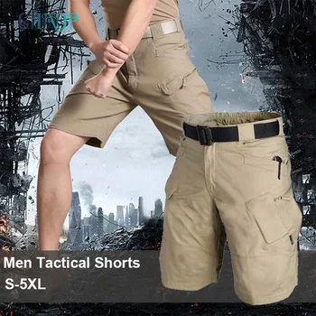 2023 Мужские классические шорты на открытом воздухе, обновленные водонепроницаемые короткие брюки с несколькими карманами, охотничьи рыболовные военные шорты-карго