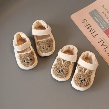 2023 Новая обувь для новорожденных малышей, Тапочки для мальчиков и девочек, повседневная обувь для прогулок, зимние маленькие животные, первые ходунки