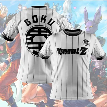 2023 Футболка Dragon Ball, детские футболки Goku Oversize, высококачественная Мужская футболка с коротким рукавом, куртка для косплея, футболки с коротким рукавом