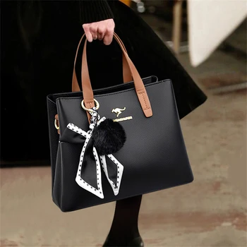 3 Слоя Роскошных женских сумок Дизайнерские Высококачественные Кожаные сумки Кошельки с подвеской Женская Большая сумка через плечо 2022