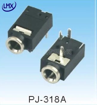 30 шт./лот Разъем для наушников PJ318A Разъем для аудио-видео PJ-318A