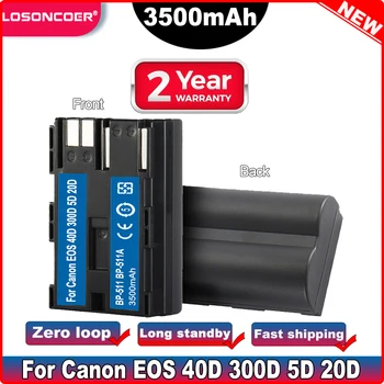 3500 мАч BP-511 BP-511A BP 511A для камеры Батарея BP511 Для Canon EOS 40D 300D 5D 10D 20D 30D 40D 50D G6 G5 G3 G2 G1 L10 MV300i