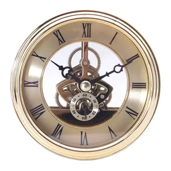 3D Маленькие Настенные Часы Ретро Золотые Настольные Часы Настенный Домашний Декор Потертый Шик Аксессуары Металлический Прозрачный Механизм Reloj Подарок FZ993