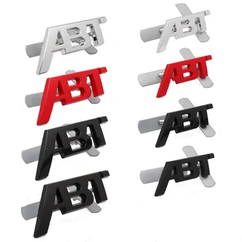 3D Металлический Логотип ABT Передняя Решетка Автомобиля Эмблема Значок Наклейка Наклейки Для VW Golf Sagitar Polo Audi A3 A4 A5 A6 A7 A8 Q3 Q5 Q7 TT RS