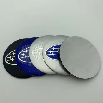 4 шт. / 56 мм Металлическая алюминиевая наклейка с надписью 