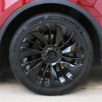 4ШТ для Tesla Model Y Колпачок ступицы, сменный колпачок колеса, 19-дюймовый автомобильный колпачок, Аксессуары с полным покрытием 2020 2021 2022 гг.