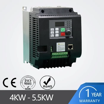 5,5 кВт 7,5 кВт Преобразователь частоты переменного тока от 220 В до 380 В VFD, однофазный входной преобразователь частоты с 3-фазным выходом