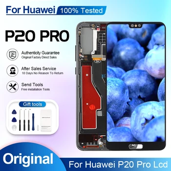 6,1-Дюймовый Дисплей P20 PRO Для Huawei P20 Pro Lcd С Сенсорным Экраном Digitizer CLT-AL00 CLT-AL01 В Сборе С Инструментами Бесплатная Доставка