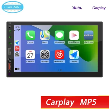 7-дюймовый Carplay Android AUTO Автомобильный MP5 Мобильный Интернет-Плеер Автомобильный MP4-Радиокарта Вставка Bluetooth usb зарядка бесплатная доставка