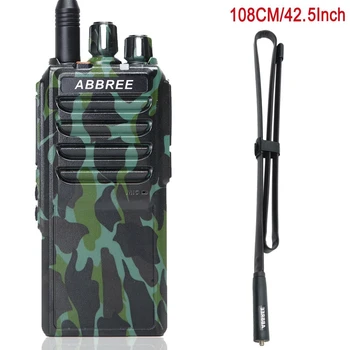 Abbree AR-25W Портативная Рация 4000 мАч Батарея UHF 400-480 МГц Выходная Мощность 25 Вт 10 Вт 5 Вт Дальность действия 10 км + Тактическая Антенна Двухстороннее Радио