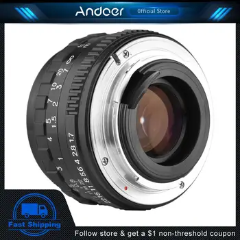 Andoer Pentax Camera Len 50mm F1.7 Камера с большой диафрагмой Len MF Prime Объектив PK Крепление для Полнокадровой камеры Pentax K1/K-1 Mark II