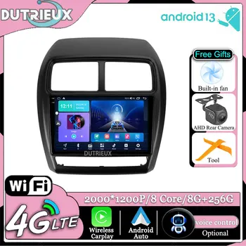 Android 13 для Mitsubishi ASX 1 2010 - 2016 Экран мультимедийного монитора Carplay, стерео радио, видеоплеер, телевизор, Автомобильная GPS-навигация