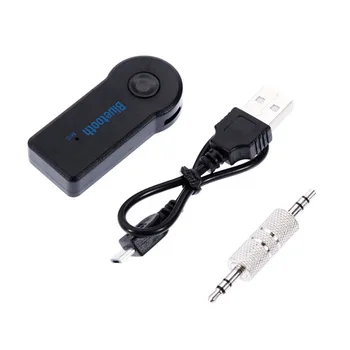 Aux Bluetooth 5.0 Адаптер для Автомобиля с Разъемом 3,5 мм USB-Приемник Динамик Автоматическая Громкая Связь Автомобильный Комплект Аудио Музыка