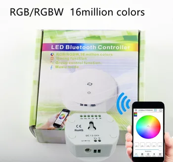 DC12-24V RGB RGBW UFO Blue-tooth 16 Миллионов Цветов IOS Android Светодиодный Контроллер Функция Синхронизации Групповое Управление Музыкальным режимом