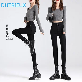 DUTRIEUX 2022, весенние новые модные универсальные тонкие женские джинсы, облегающие стрейчевые джинсы высокого качества