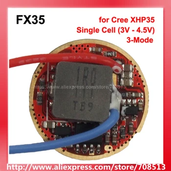 FX35 22 мм 1A 1-элементная 3-режимная плата драйвера усиления для Cree XHP35 (1 шт.)