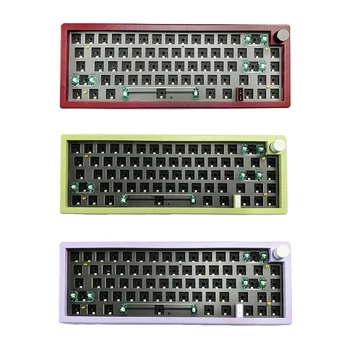 GMK67 Механическая игровая клавиатура с ручным переключателем с RGB подсветкой Легкие прочные Удобные в использовании игровые аксессуары для компьютера ноутбука