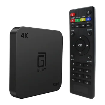 GOTIT S905 Android 7,1 IP TV Box 1G/8G 2G/16G Опционально Amlogic S905W Четырехъядерный медиаплеер UHD 4K Miracast DLNA Smart TV Box