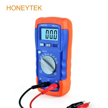 HONEYTEK Professional 1pF-20000uF Цифровой мультиметр емкости, хранение данных, ручной конденсаторный тестер 200 мА