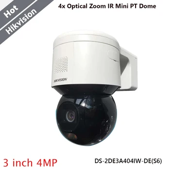 Hikvision 3-дюймовая 4-мегапиксельная 4-кратная Купольная IP-камера с оптическим зумом IR Mini PT 2,8-12 мм Панорамирование ИК 50 м Аудиовизуальная Сигнализация DS-2DE3A404IW-DE (S6)