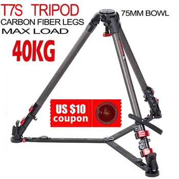 IFOOTAGE T7S MAXload 40 кг Профессиональный Штатив Для Видеокамеры Из Углеродного Волокна с Жидкой Головкой K5 для Штатива Для Съемки DSLR-Камеры