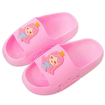Kruleepo Домашние Тапочки для маленьких девочек 3-11 лет, Обувь Для детей, Милые 3D Мультяшные Противоскользящие Тапочки, Сандалии для малышей, Обувь