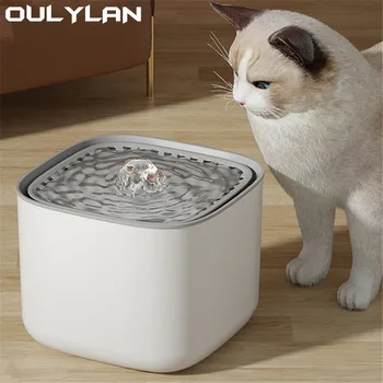 Oulylan Диспенсер для воды для домашних животных Фонтан для домашних животных Автоматическая поилка Аксессуары для кошек Товары для домашних животных Поилка для кошек