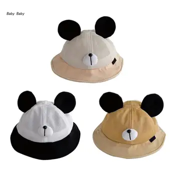 Q81A Модернизированная Детская шапка, Защитная шапка для малышей, Дышащая кепка с Медвежьими ушками, Летняя Бейсболка для маленьких девочек и мальчиков