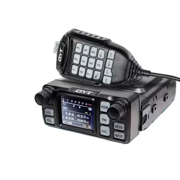 QYT KT5000 Мобильное радио VHF UHF Автомобильный FM-трансивер Съемная передняя панель Экранный дисплей Клавиатура Микрофон Беспроводной домофон