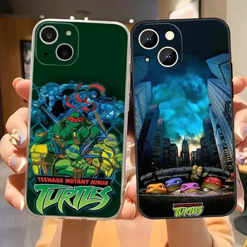 Teenage Mutant Аниме Ninja T-Turtles Чехол Для Телефона iPhone 14 Pro Max 13 11 12 Mini Samsung S23 Ultra S22 S21 Plus A52 Чехол